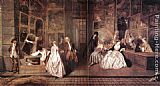 Jean-antoine Watteau Canvas Paintings - L'Enseigne de Gersaint